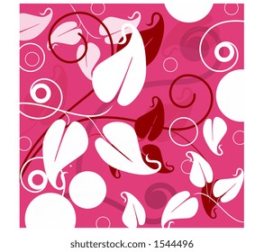 floral rosa y blanca