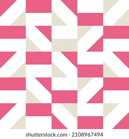 Pink and white Geometric abstract vector Shape with. a modern Geometrical texture composition for wallpaper design, branding, invitations, posters, textile and illustrations template