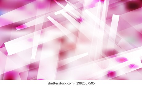 Pink and White Geometric Background Vector