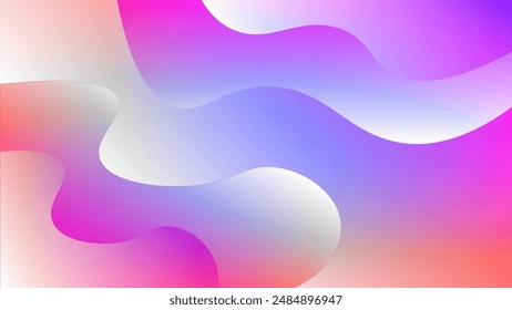 Fondo abstracto de las curvas de degradado rosadas y blancas agradable para el Fondo de pantalla o el Anuncio
