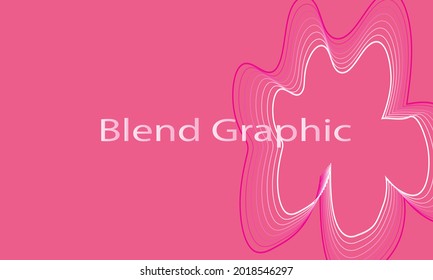 Pink and white graphic blending background