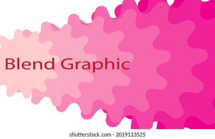 Pink and white graphic blending background