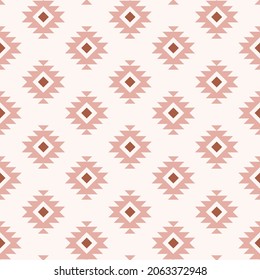 Nahtloses Muster in rosa und weißem Kilim