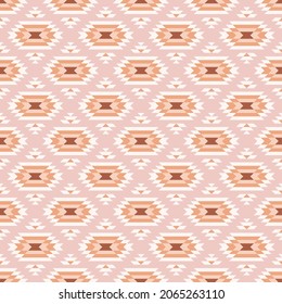 Pink And White Kilim Seamless Pattern