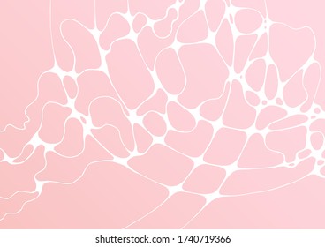 Pink white marble texture simple cover background vector design. Abstract texture for invitation, pink marble imitation. Vector graphic with liquid fluid effect. Breast cancer awareness day backdrop.