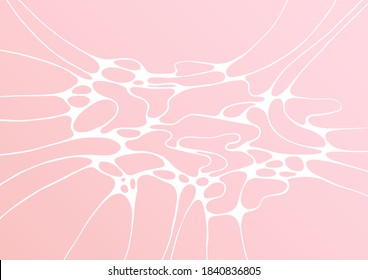 Textura de mármol blanco rosado diseño simple de portada de fondo vectorial. Textura abstracta para invitación, imitación de mármol rosa. Gráfica vectorial con efecto líquido. Fondo del día de sensibilización sobre el cáncer de mama.