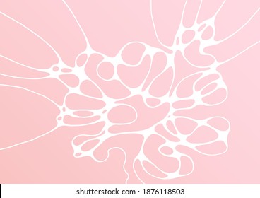 Textura de mármol blanco rosado diseño simple de portada de fondo vectorial. Textura abstracta para invitación, imitación de mármol rosa. Gráfica vectorial con efecto líquido. Fondo del día de sensibilización sobre el cáncer de mama.