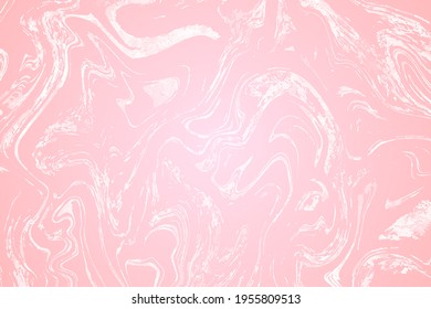 Pink and white marble texture simple cover background vector design. Abstract minimalist texture for poster layout, pink marble stone imitation in light colors. Vector milky yogurt liquid fluid effect