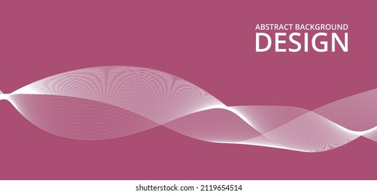 pink and white modern wave background