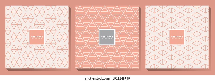 Pink and White Pattern Set