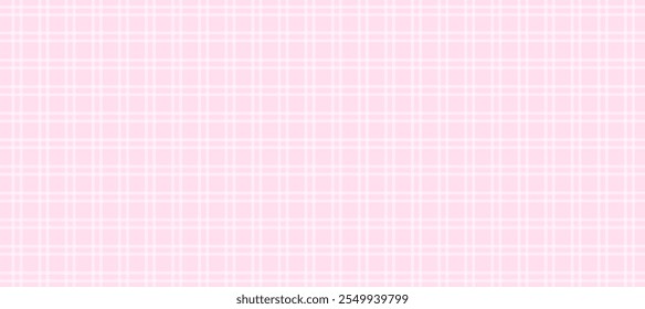 Fondo de textura de tela a cuadros rosa y blanco