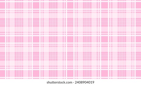 Pink and white plaid texture as a background
