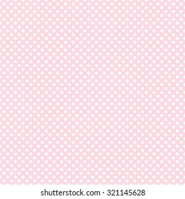 pink & white polka dot pattern, seamless texture background