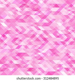 Pink and white polygonal mosaic background. Vector illustration. Creative business design template. Abstract pattern.