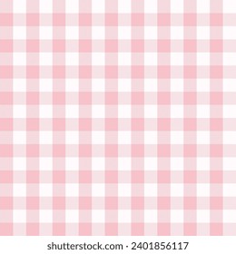 Pink and white Scotland textile seamless pattern. Fabric texture check tartan plaid. Abstract geometric background for cloth, card, fabric. Monochrome graphic repeating design. Modern squared ornament