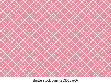 fondo de patrón geométrico de forma de diamante transparente rosa y blanco 