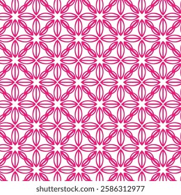 pink and white seamless floral pattern