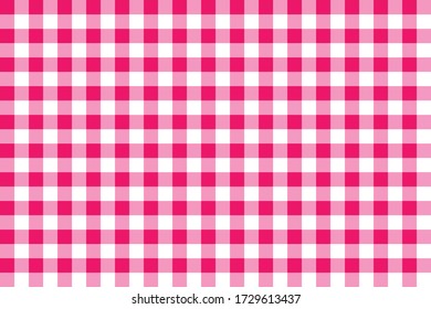 Rosa und weiße Nahtlose Vector Tabletts Muster, Stoffstruktur, Picknick Retro Muster 