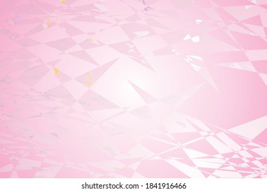 Pink & white shading background filled with triangle cut uneven shape crossed checks on it