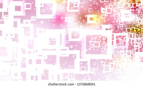 Pink and White Square Modern Background