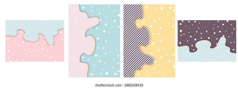 Fondo rayado rosa y blanco