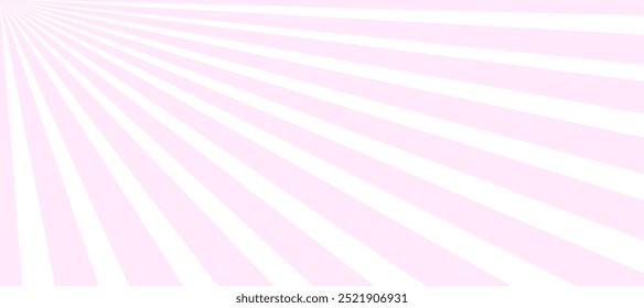 Pink and white sun rays background