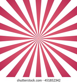 Pink white sunbeam background. Pink striped abstract wallpaper. 