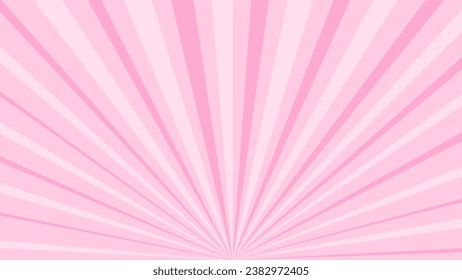 Pink and white sunburst background