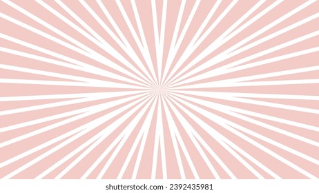 Pink and white sunburst background