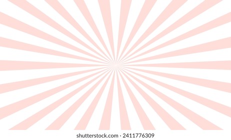 Pink and white sunburst background