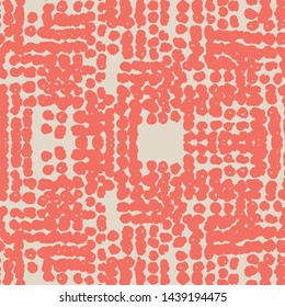 Pink and White tie dye seamless pattern.  Shibori seamless print. Watercolor hand drawn batik.  Handmade watercolour shirt tie dye pattern. Japan traditional tile. Burgundy and Beige shibori.