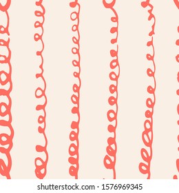 Pink and White tie dye seamless pattern.  Shibori seamless print. Watercolor hand drawn batik.  Handmade watercolour shirt tie dye pattern. Japan traditional tile. Coral and White shibori.