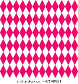 Pink and white tile vector pattern