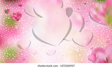 Pink and White Valentines Background
