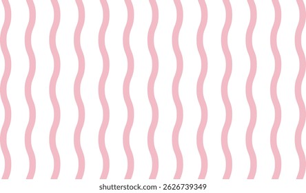 Línea de onda de Vertical rosa y blanca patrón sin fisuras, Vertical Groovy retro rosa, fondo abstracto onda rosa y blanco, Onda rayada Patrón sin fisuras de tela