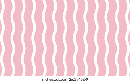 Motif harmonieux rose et blanc en ligne d'onde de verticale, verticale grunge rétro rose, arrière-plan abstrait vague rose et blanc, Motif harmonieux en tissu rayé vague