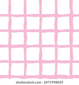 Pink and white wavy checkered abstract background pattern