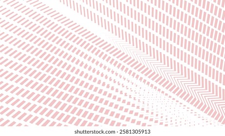 Pink and white zig zag pattern abstract background for fabric style