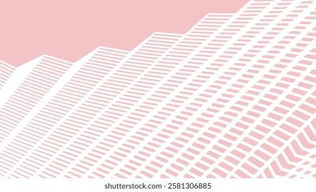 Pink and white zig zag pattern abstract background for fabric style