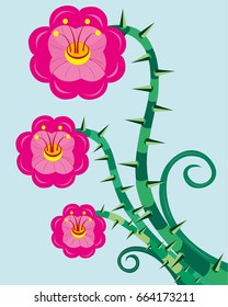 Pink wild rose
