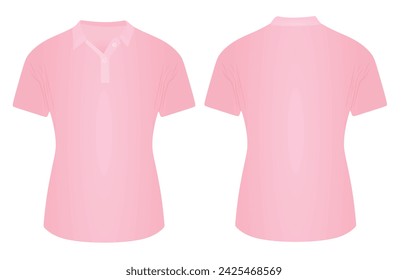 Pink women t shirt. vector illustration