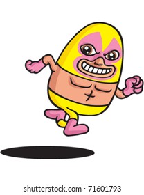 Pink wrestler