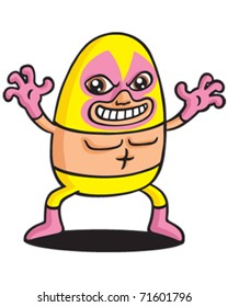 Pink wrestler