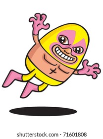 Pink wrestler