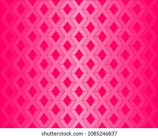Pink X alphabet pattern on pink background vector.