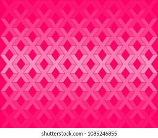 Pink X alphabet pattern on pink background vector.