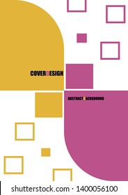 pink and yellow abstract cover design background vector