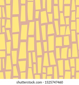 pink and yellow abstract seamless pattern, vector, soft colored background