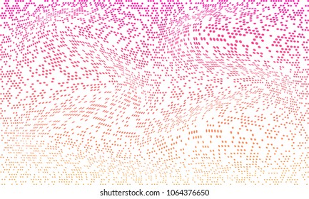 pink and yellow backdrop hatch with halftone effect. Vintage pop art retro vector illustration,  Illusion of points effect, technology background.