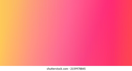 Color rosa y amarillo degradado fondo de patrón rayado. Ilustración vectorial.